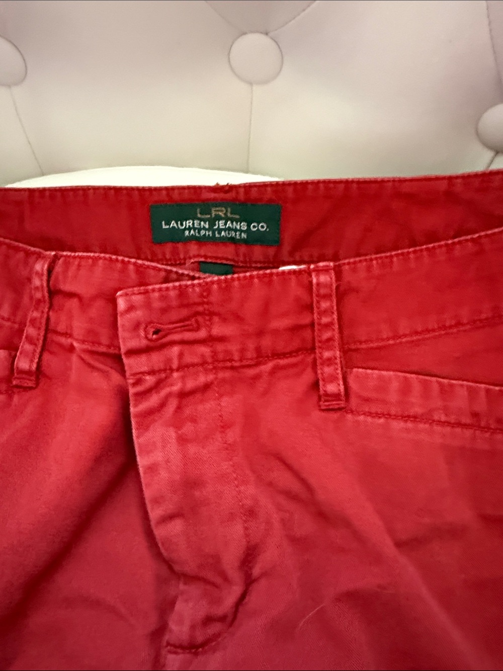 Ralph Lauren Women’s Red Cropped Jeans